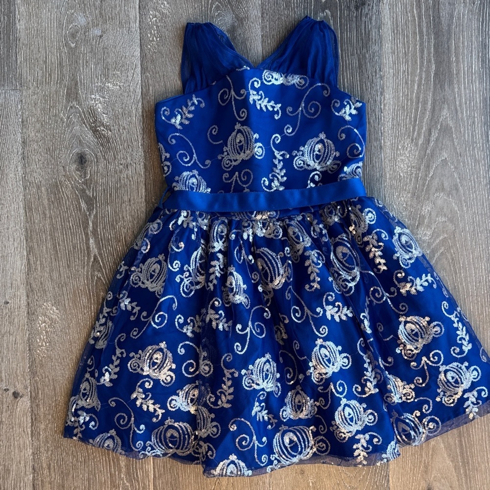 Disney Cinderella Princess Blue Dress with Gold Accents 0267